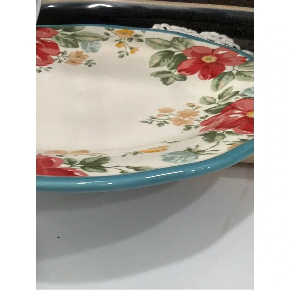 Pioneer Woman Dinner Plate Country Farm Cottage 10.5